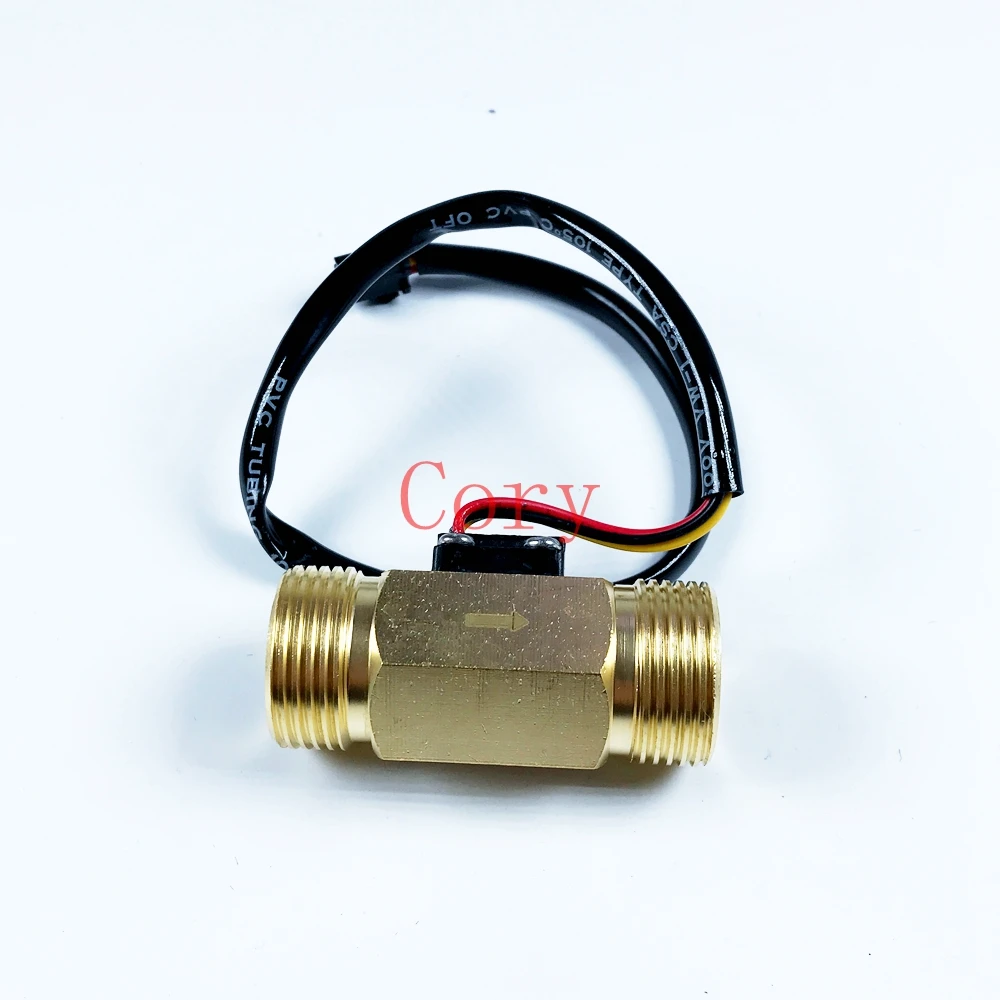 

1PCS Water Flow Sensor Switch 1.5-45L/min Hall Effect 1.75Mpa G3/4 Male Threaded