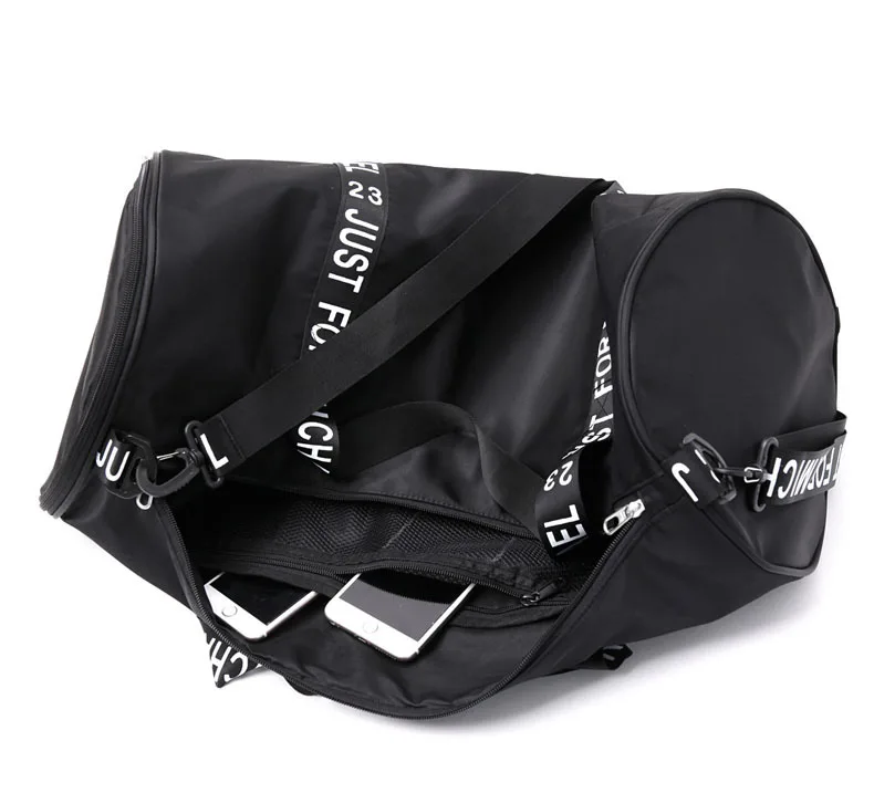 Pink/gray/black Women Men Gym Bag Fitness Shoulder Gird Strip Travel Bag Outdoor Yoga Bag With Shoes Storage Sac De Sport