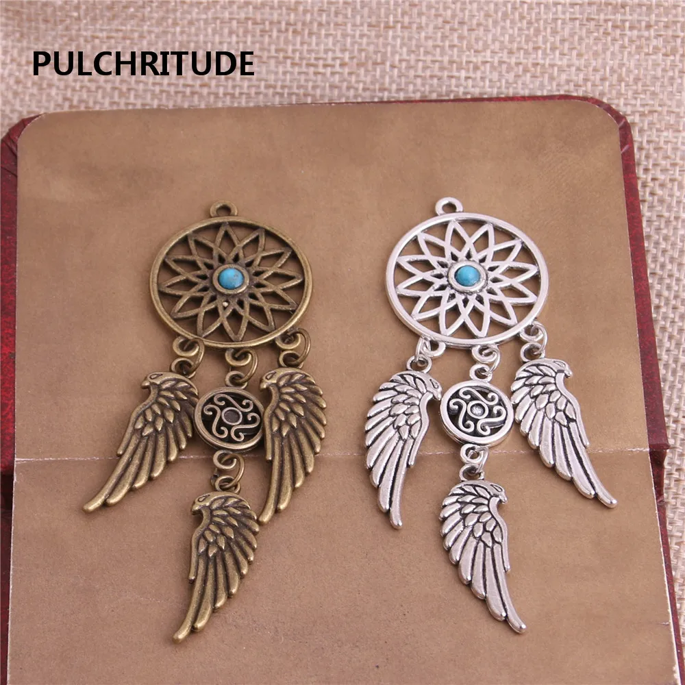PULCHRITUDE 5 шт./лот металлический Антикварный Серебряный Бронзовый кулон в виде