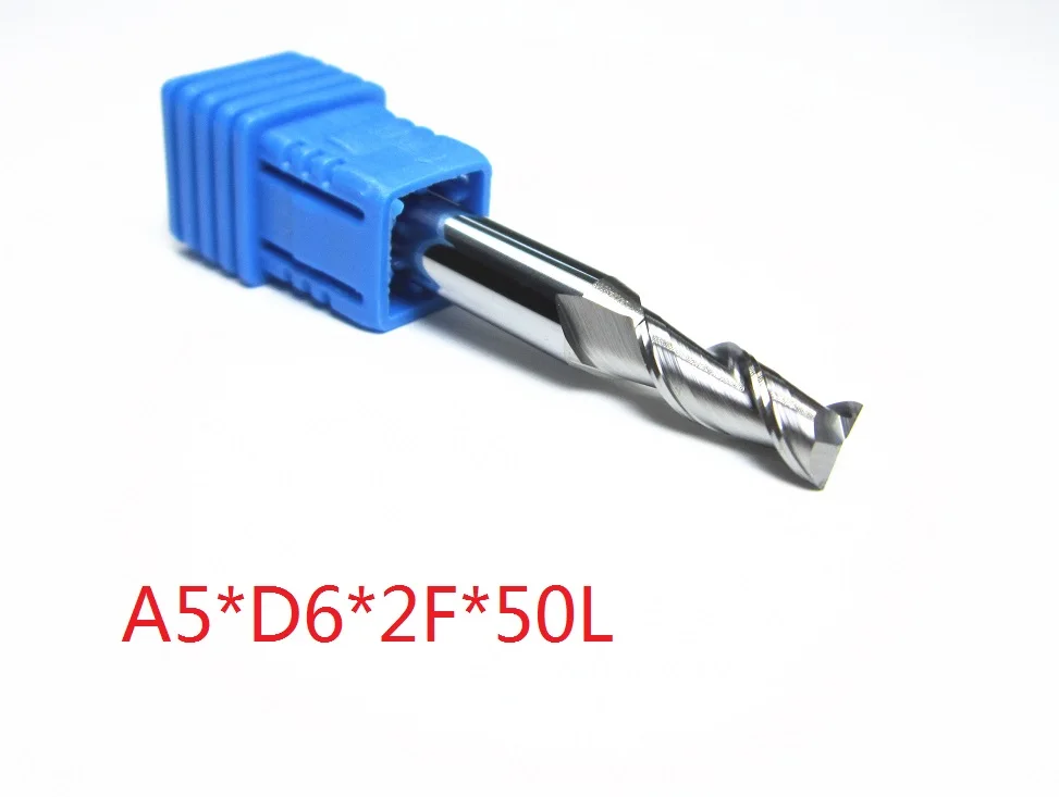 CAE2-A5-45 freeshipping 1PC HRC45 two 2 flutes flat End Mills 1mm 1.5mm 2mm 4mm 6mm 45HRC CNC carbide milling cutter bits aluminum copper - Длина режущей кромки: CAE2-A5-45