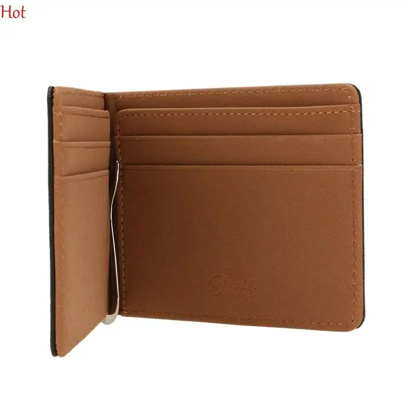 Визитница кожаная сумка Корея Многофункциональный Magic Зажимы для денег 3 цвета