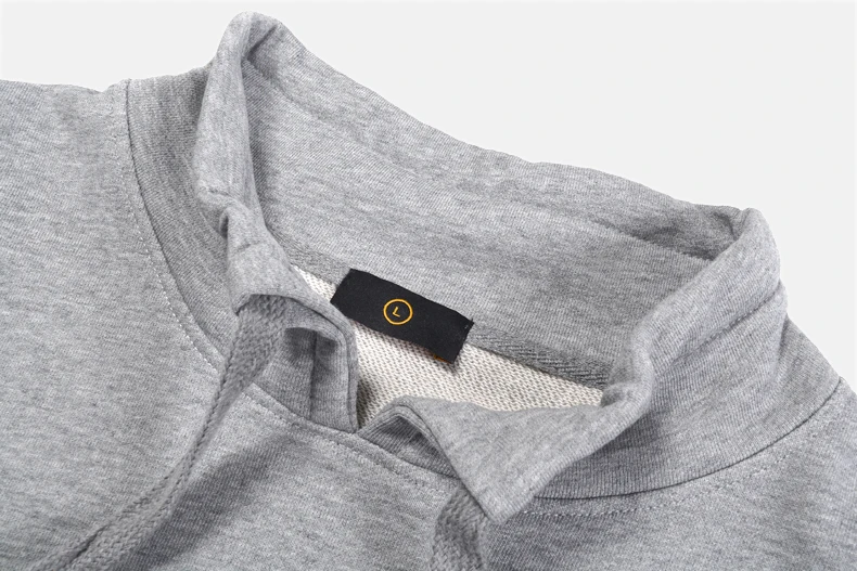 QoolXCWear high street хлопковые Толстовки FG вышивка свободная версия стоячий воротник шнурок Толстовка Мужская/Женская толстовка