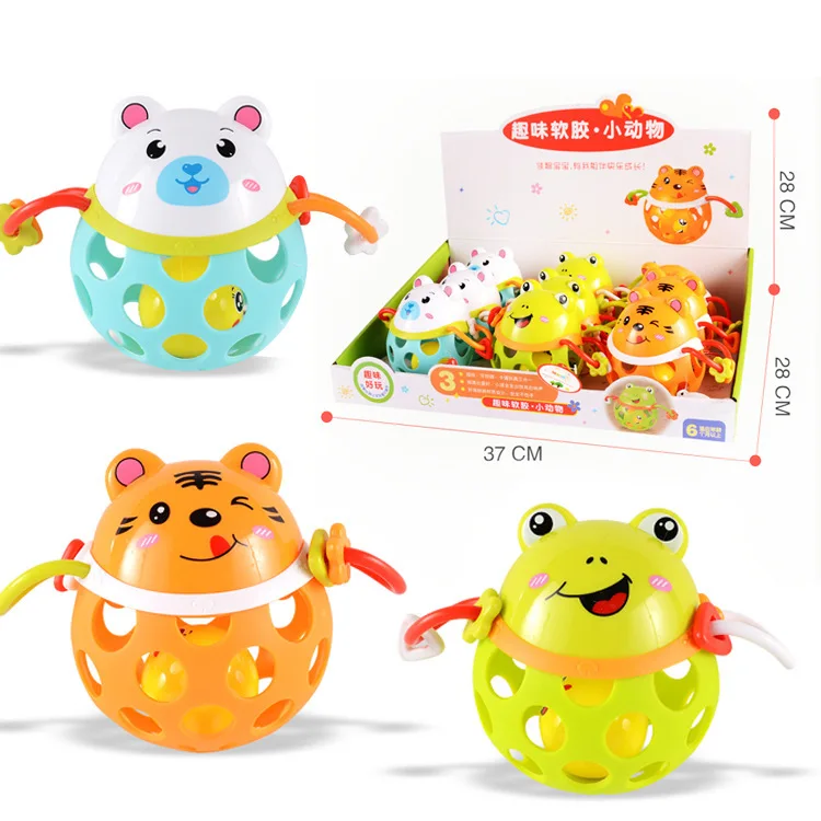 

Baby Toys Plastic Hand Jingle Shaking Bell Lovely Hand Shake Bell Ring Baby Rattles Toys Newborn 0-12 Mnoths Teether Toys