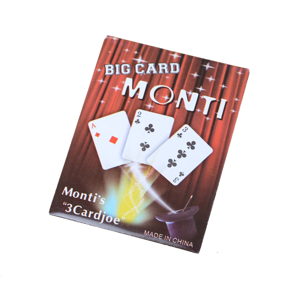 

1pcs Magic 3 Three Card Trick Classic Paper Beginner Unisex