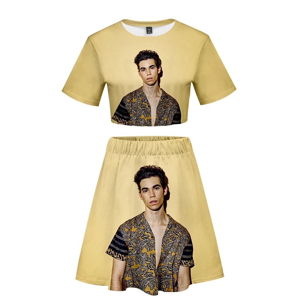 Cameron boyce 3D наборы Женский комплект из 2 предметов летний короткий рукав