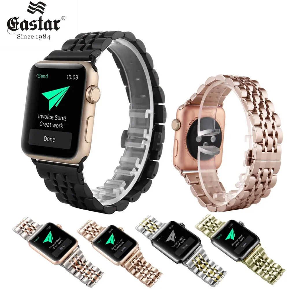 

Ремешок из нержавеющей стали для Apple Watch Band 42 мм 38 мм iWatch 4 3 2 1 40 мм 44 мм, сменный Браслет для iWatch 5, аксессуары