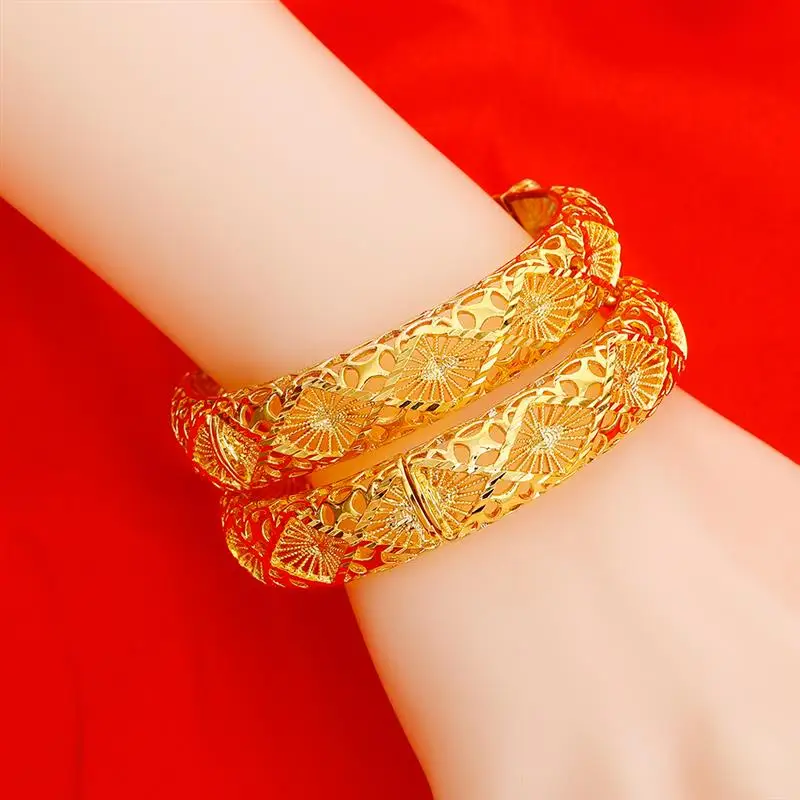 Браслет DOTSHE с покрытием 24-каратным золотом многообразный браслет панцирная