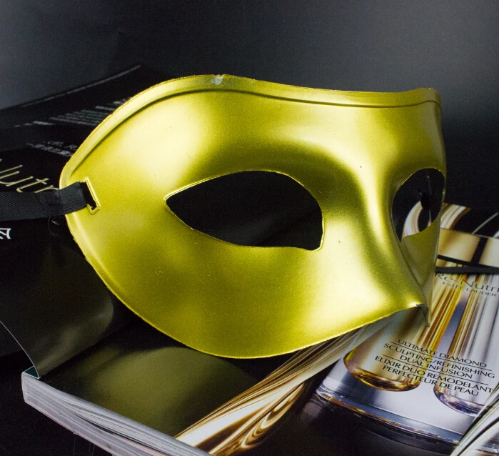 (150 pcs/lot) New Hot Sale Handmade Half-face Solid Color Plastic Fancy Party Masks | Дом и сад