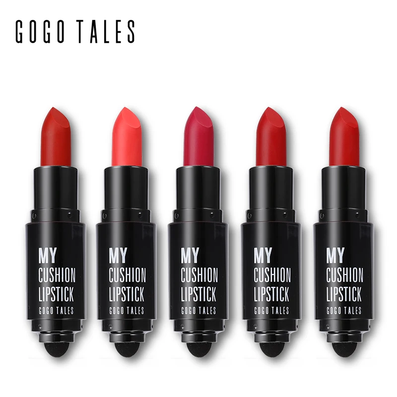 Макияж для губ увлажняющая бархатная помада на воздушной подушке матовый блеск