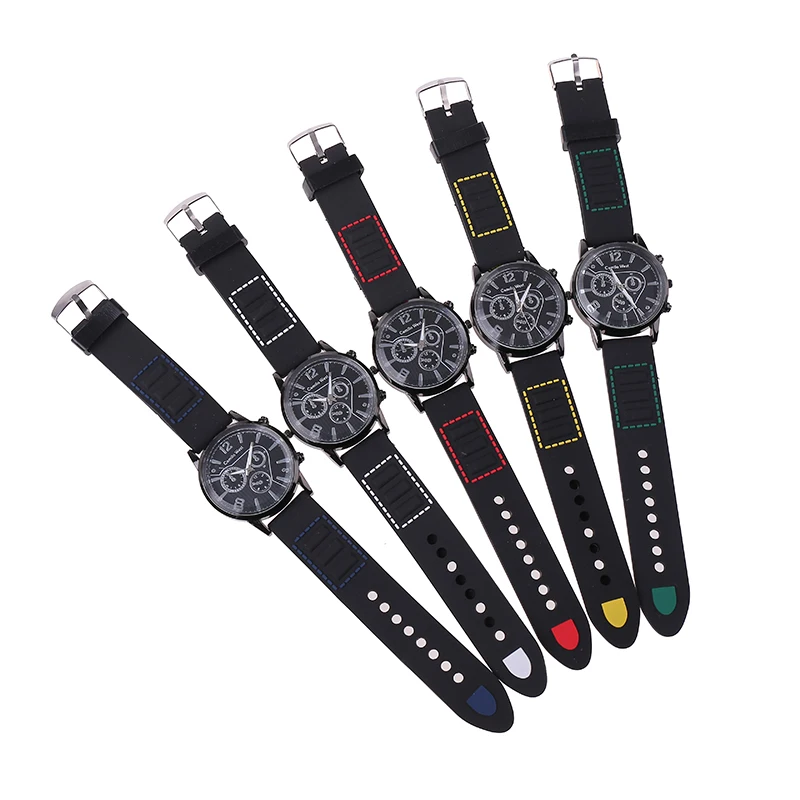 Famous Brand Quartz Watches Men Silicone Strap Relogio Masculino Military Sports Watch Clock Zegarki Meskie | Наручные часы