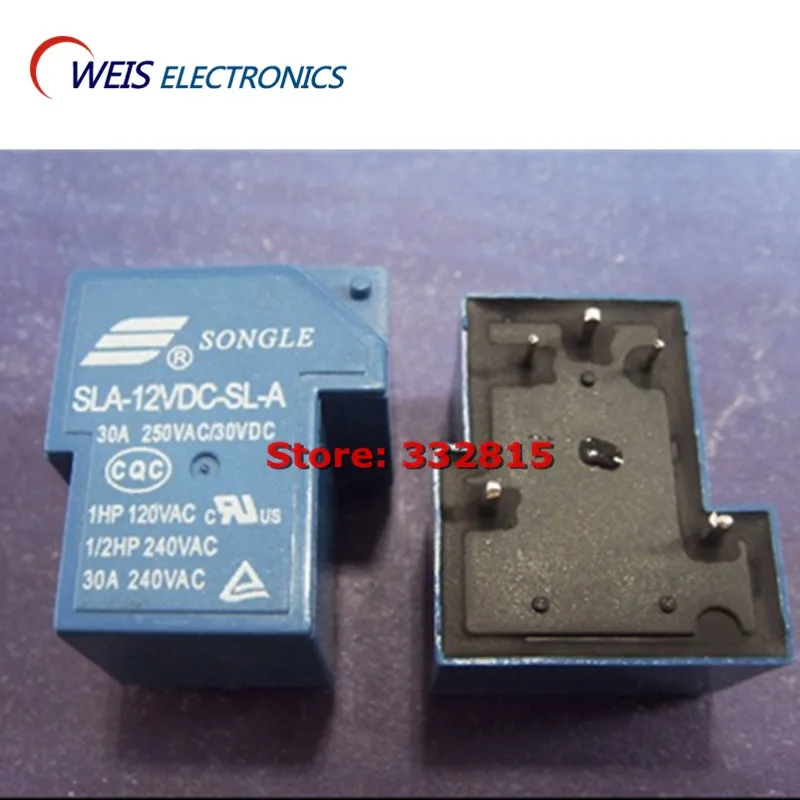 10 шт. SLA 12VDC SL A T90 12 В 30 А DIP 5PIN реле Songle новое оригинальное бесплатная доставка|songle