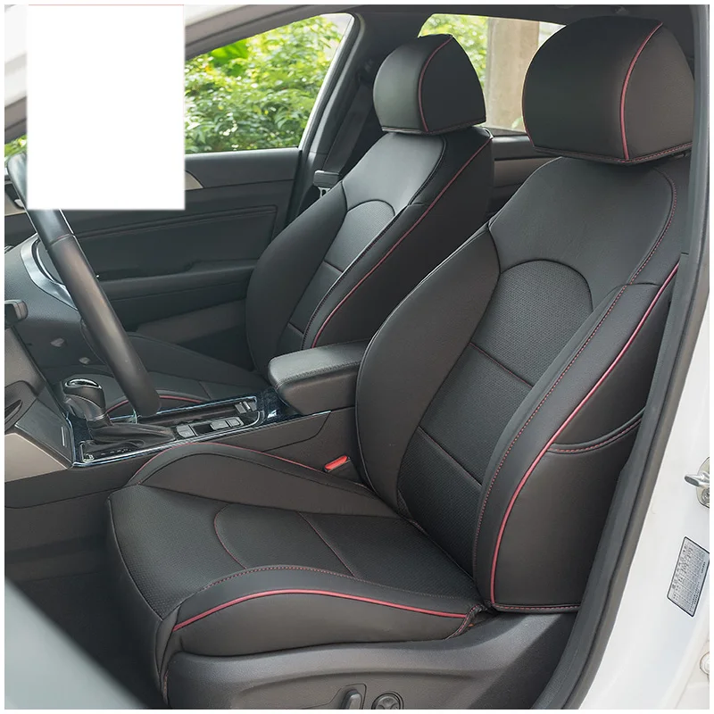 black Lsrtw2017 прочный волокнистый кожаный чехол для сиденья автомобиля для hyundai sonata новая посадка - Название цвета: black