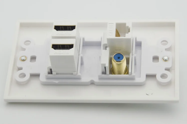 Двойной HDMI F head RJ45 настенная пластина с разъемом Мама мама|rj45 wall plate|wall platerj45 |