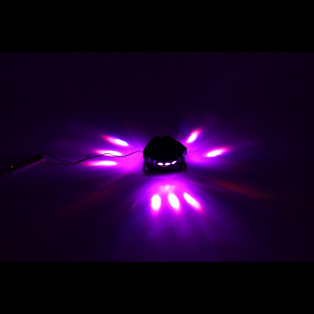 Дискотека KTV 90 Вт 9LED RGBW полноцветный DMX512 звуковой контроль 16/48 канал Мини треугольник паук лампа луч сценический светильник для клубных Вечерние