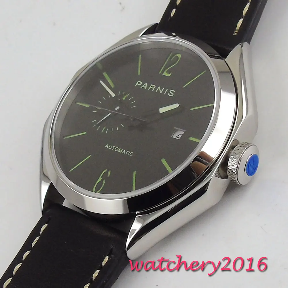 Часы мужские механические с автоподсветкой 43 мм сапфировое стекло | Наручные