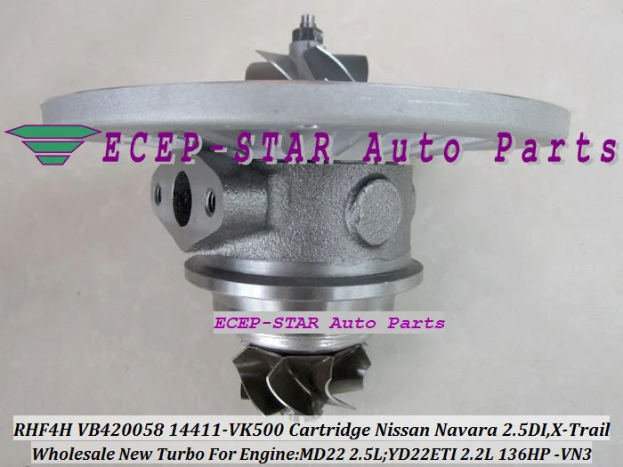 Бесплатная доставка турбокартридж CHRA RHF4H VN3 14411 VK500 VB420058 для NISSAN Navara MD22 2.5L X Trail Di