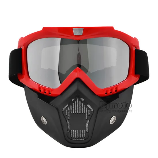 Model 5 BJMOTO Винтаж мотоциклетный шлем маска MX гонки снежные лыжи очки для мотокросса очки снегоход маски для лица Рождественский подарок - Цвет: Model 5