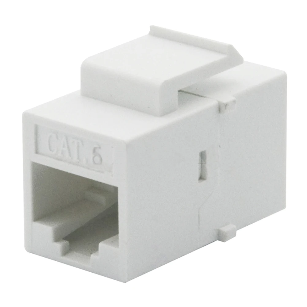 5 шт./лот CAT6 RJ45 для разъема женский белый соединитель вставной защелкивающийся