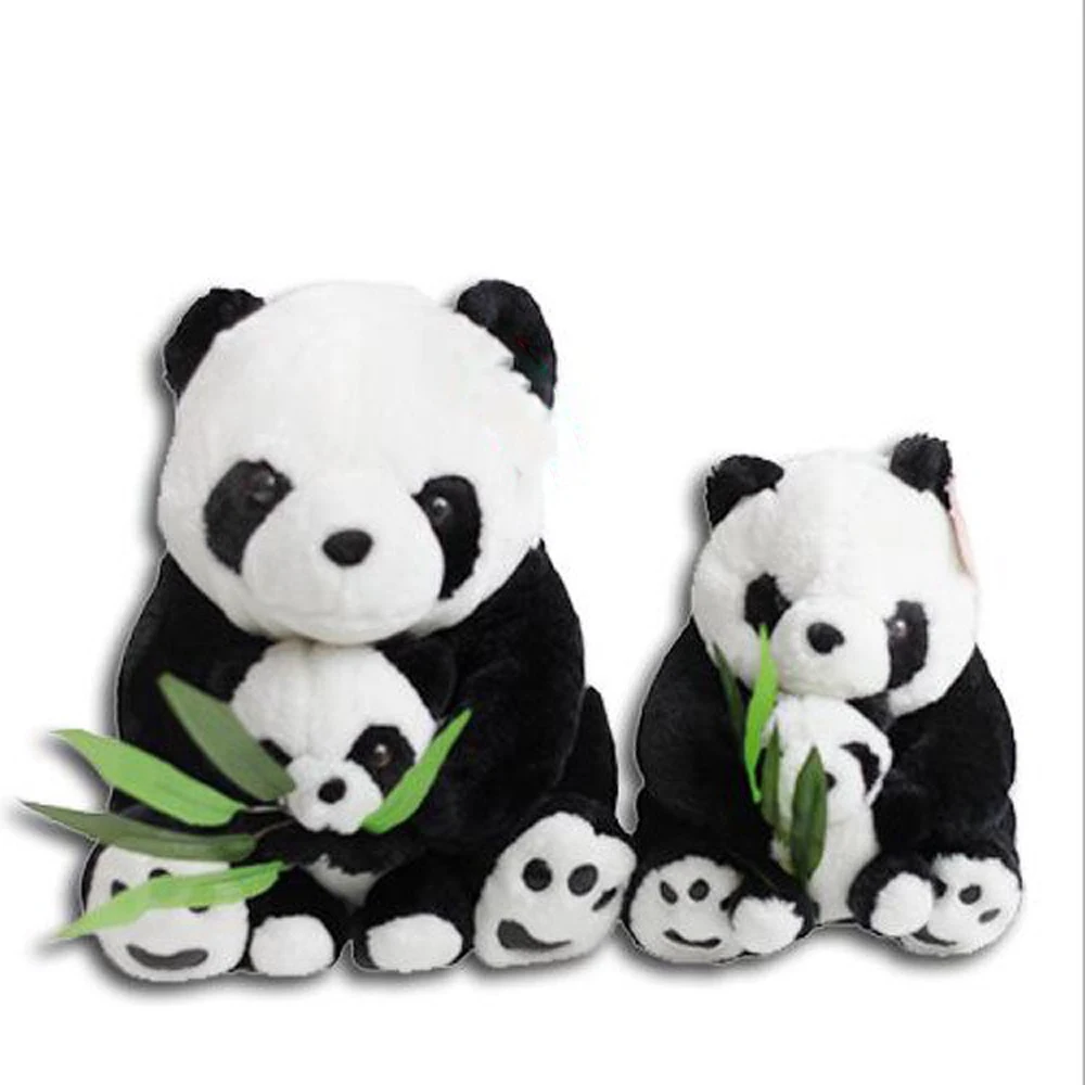 

Mother Pandas Hold Bamboo Doll Children Stuffed Plush Toy Birthday Gifts