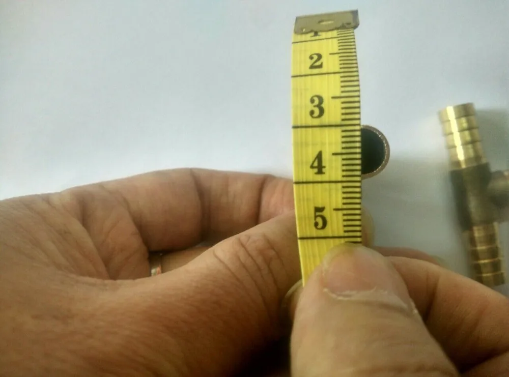 10 мм полностью медный 3-полосный соединитель для труб тройник газовый кемпинга