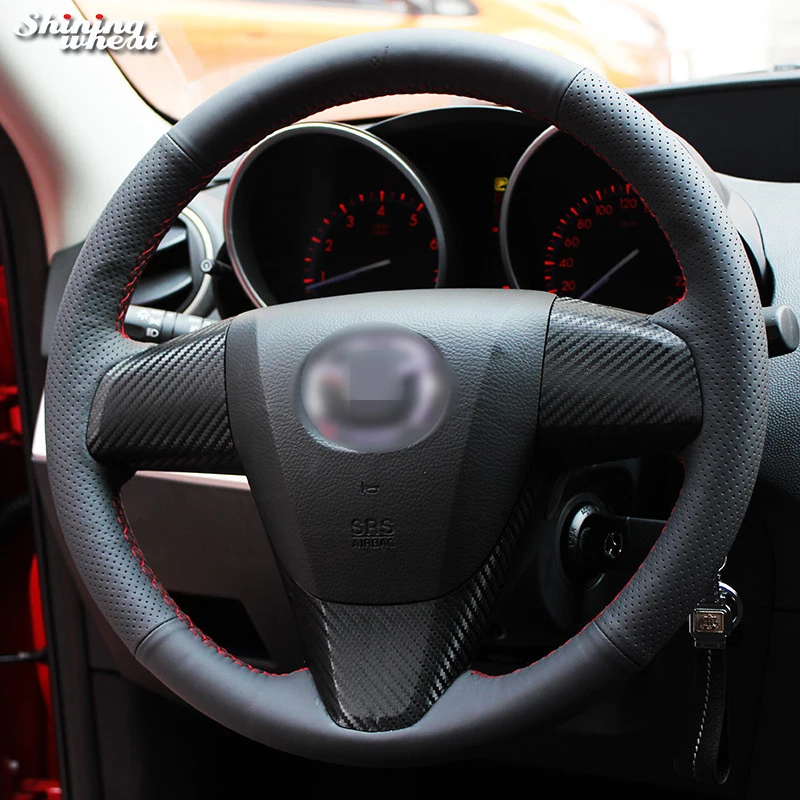 BANNIS натуральная кожа автомобиля рулевое колесо Крышка для Mazda 3 Axela 2008-2013 Mazda CX-7 CX7 2010-16 Mazda 5 2011-2013