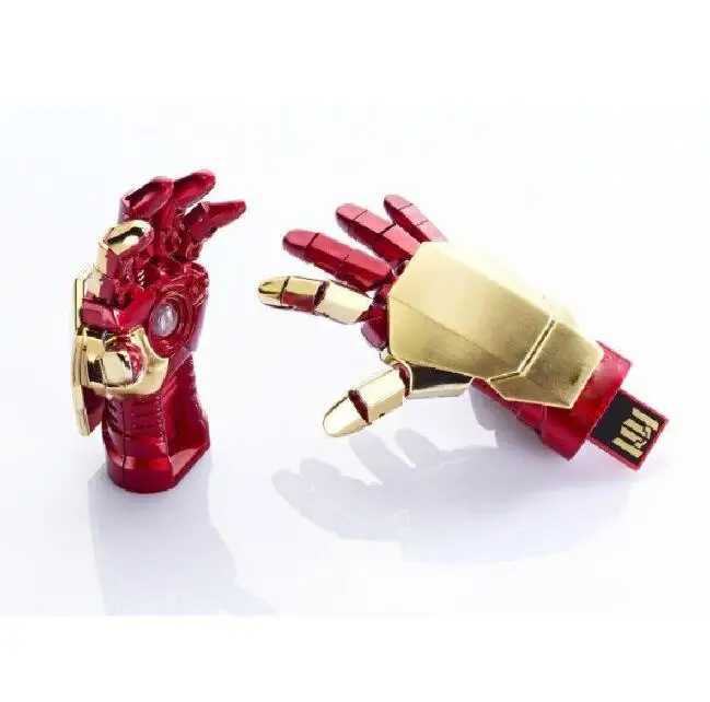 USB флеш накопитель 128 ГБ флешка Железный человек ручной стиль 8 16 32 64 256 usb 2 0 карта