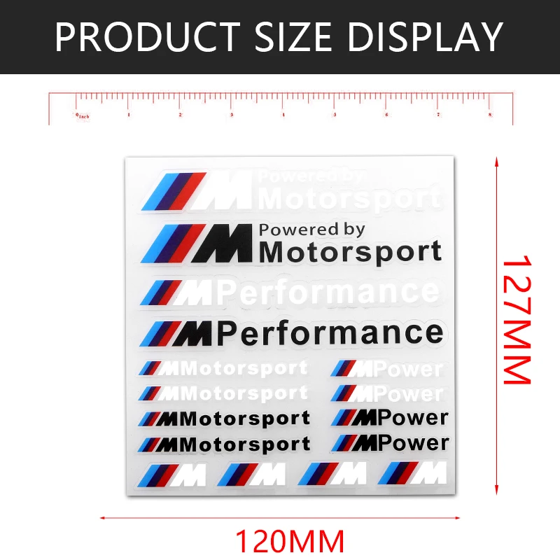 1 шт. M производительность Мощность Motorstport стикеры пульт дистанционного