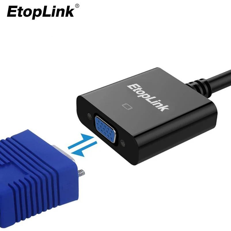 Адаптер EtopLink DP для VGA DisplayPort конвертер кабели мужчин и женщин 1080P HDTV MacBook проектор
