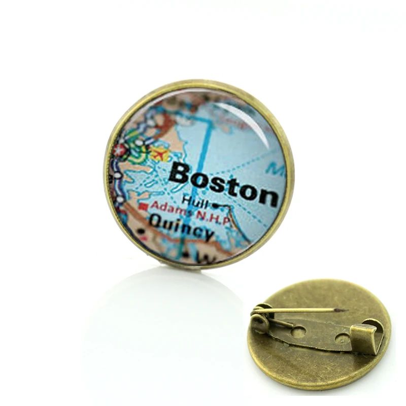 JOINBEAUTY земли брошь на застежке глобус ювелирные изделия Стекло плитка шпильки