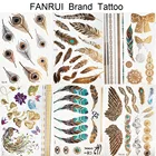 Переводная татуировка для женщин, временная татуировка на ногу, на грудь