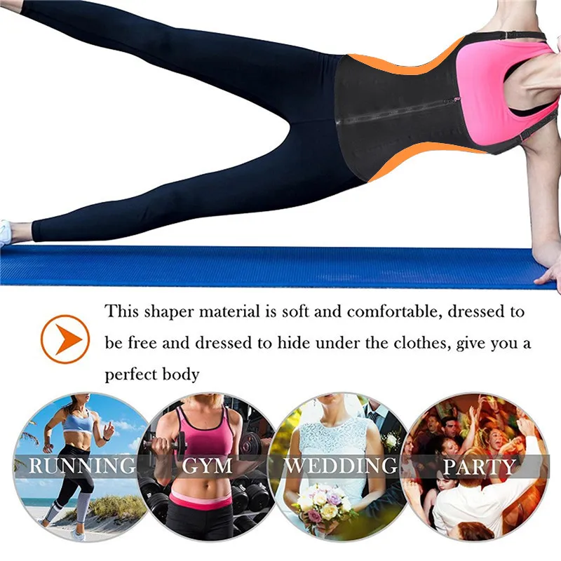 NINGMI Body Shaper неопреновый тренировочный жилет для сауны женщин похудения талии