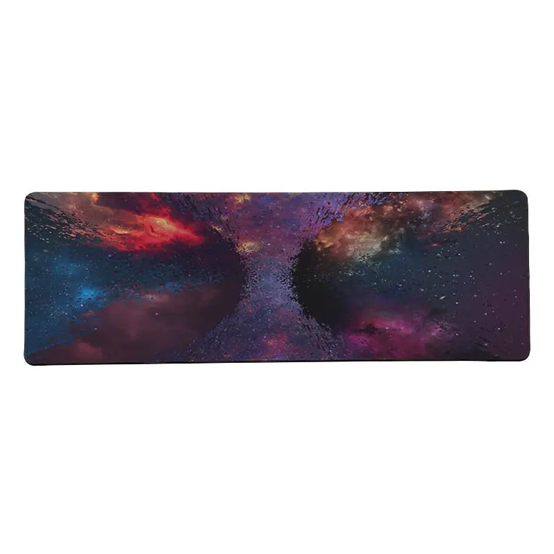 Lock Edge 30x80cm MaiYaCa ваш собственный коврик Nova Space разбитый спрей альтернативная реальность Млечный путь большой игровой коврик для мыши Коврик для клавиатуры - Цвет: Lock Edge 30x80cm