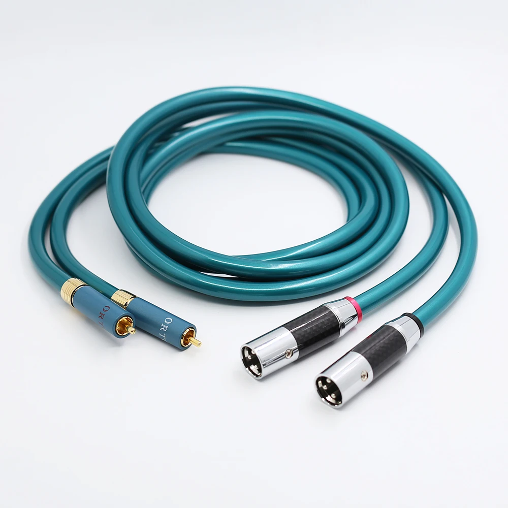 Кабель Hifi audio XLR папа-мама RCA папа высокочистый кабель OCC 2 Rca к Xlr 1 пара | Электроника