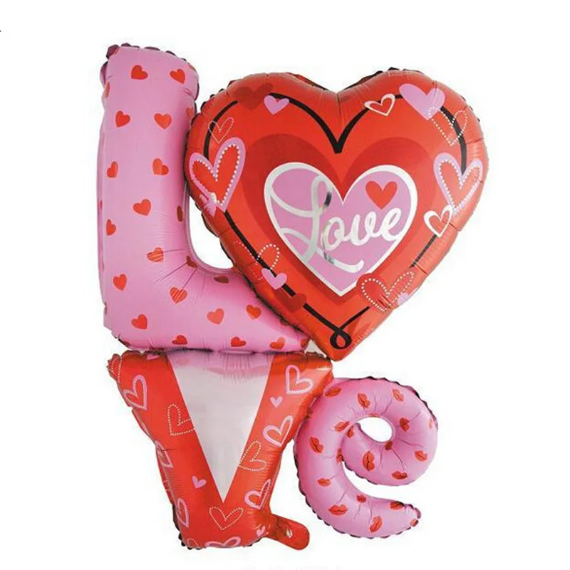 1 шт. свадебное украшение Свадебные Воздушные шары из фольги надувные для любящей
