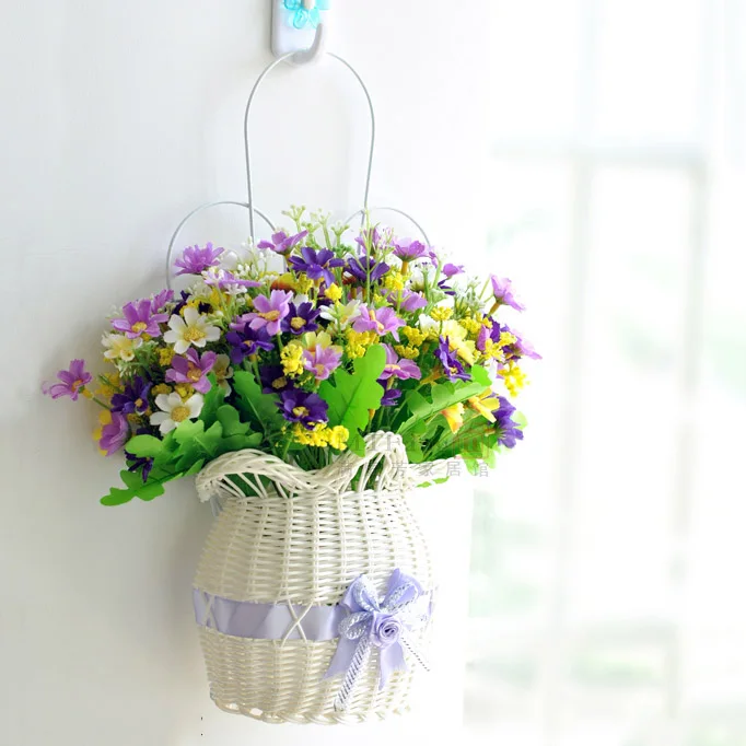 Искусственные цветы лаванда украшение гостиной спальни|basket of flowers|flower girl basket