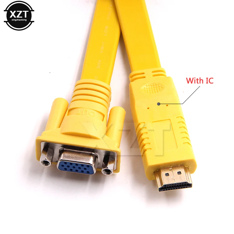 Высококачественный адаптер HDMI совместимый с VGA переходником преобразователем IC