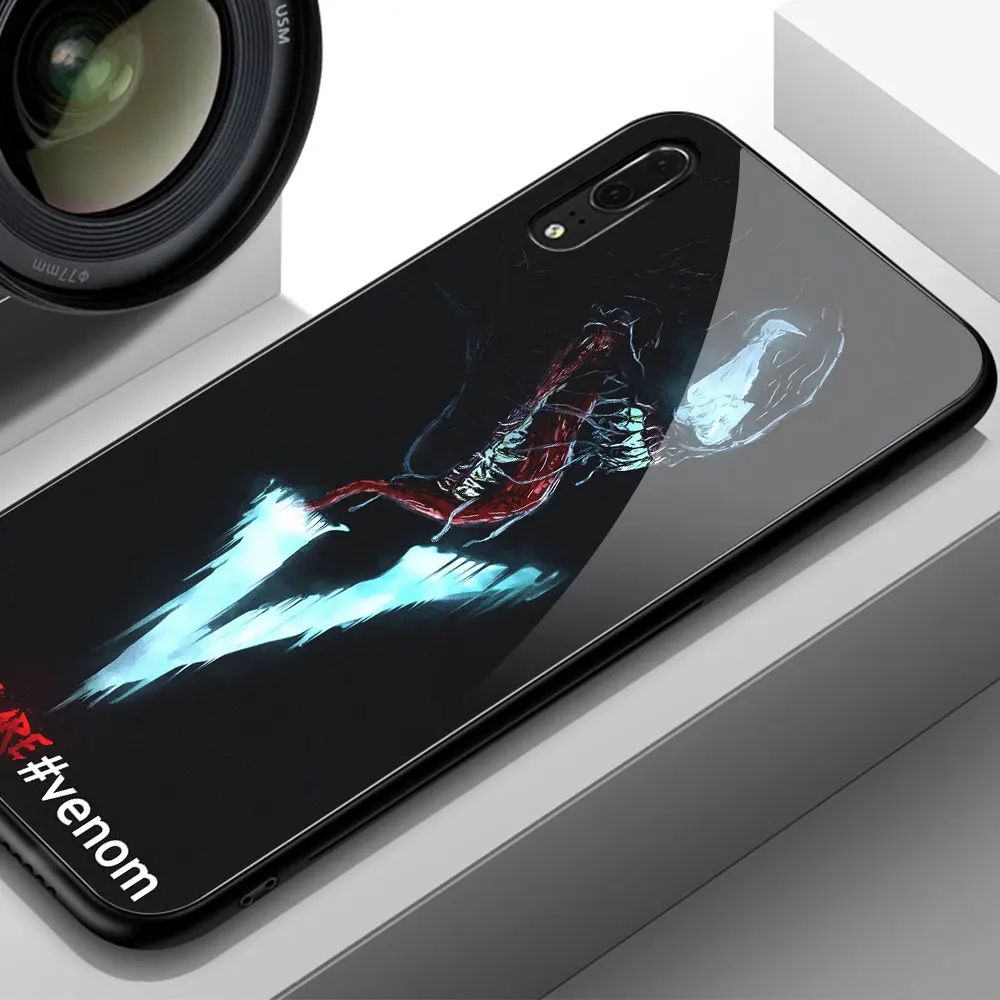 Для huawei P20 Lite чехол Venom Marvel закаленное стекло для huawei mate 9 10 Pro P10 P20 Lite Note 10 mate 20 Pro Honor v10 - Цвет: 02287