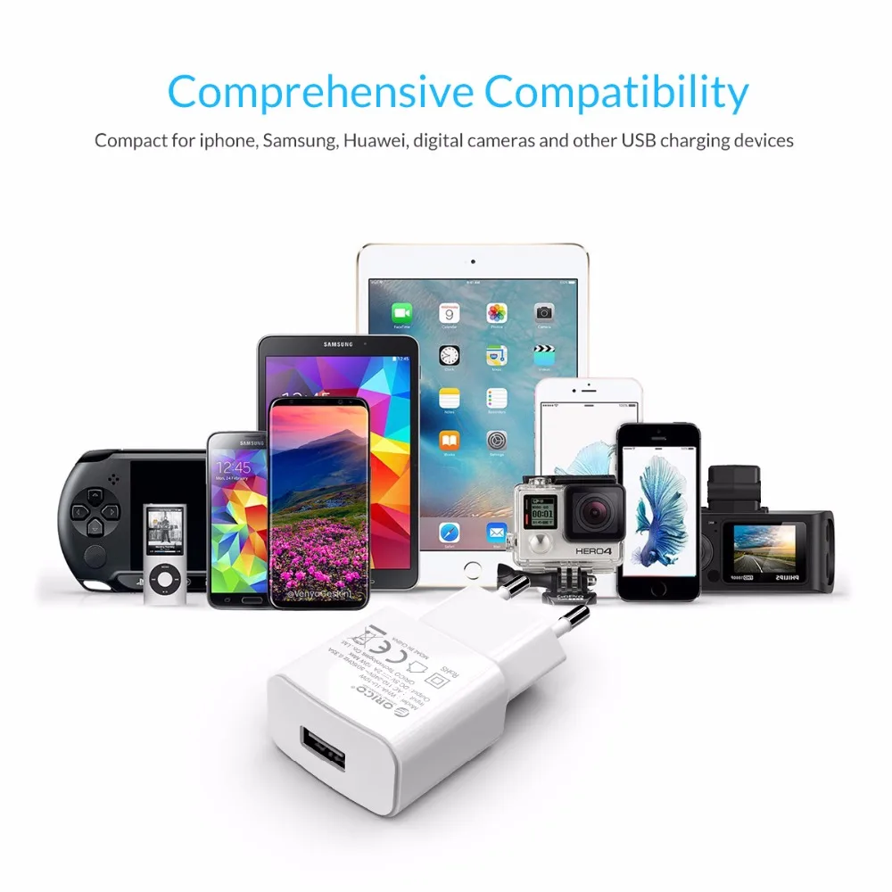 ORICO USB настенное зарядное устройство умный мобильный телефон адаптер для