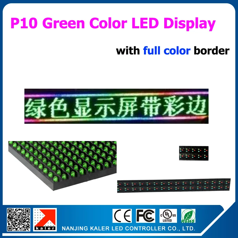 19 &quot X 95&quot Green Color LED display screen programmable scrolling message led sign board for business and store 49*241cm |