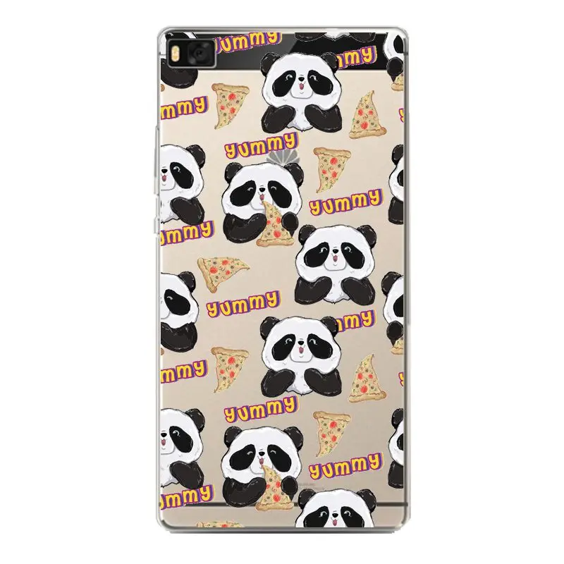Panda Soft Clear TPU Phone Case For huawei P10plus P8 P9lite honor 3c 4c 6a 7 8 9 5c Coque Elephant Silicone Cover Free Shipping | Мобильные