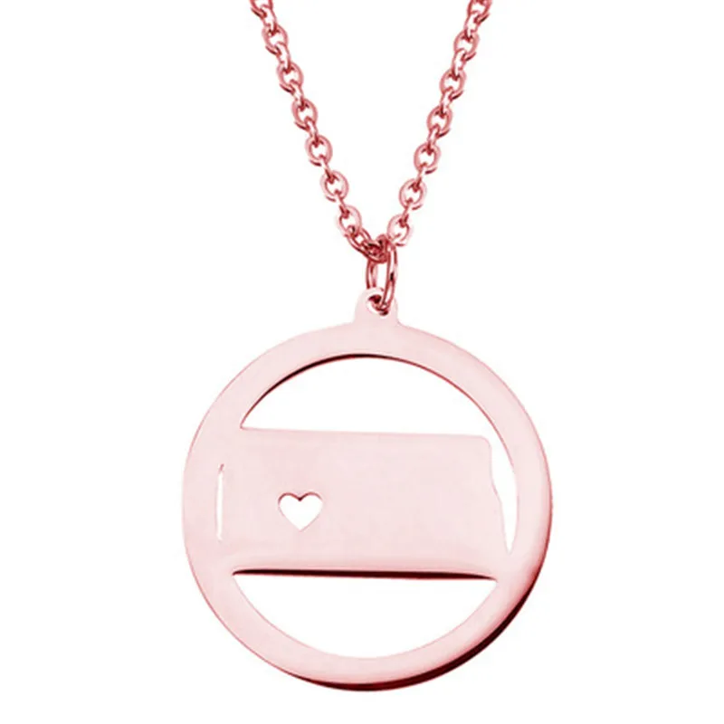 Лидер продаж ожерелье из нержавеющей стали 304 в виде карты Европы и Америки