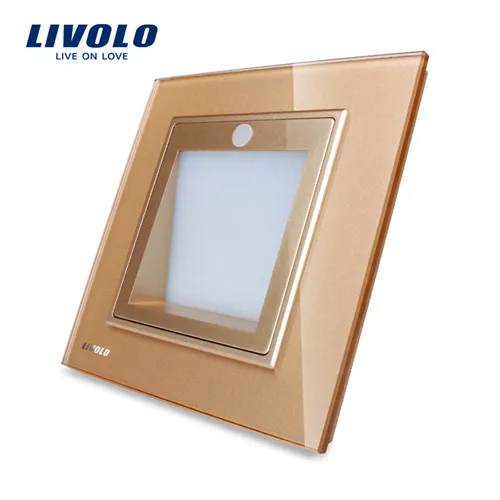 Golden Производитель, Livolo Новое поступление, Великобритания, Стандартный, крыльцо/коридор/Корнер, рампы, белый Цвет-W291JD-12/11/13 - Цвет: Golden