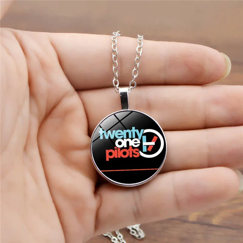 Музыкальная лента Twenty One пилоты ожерелье изображение стеклянные купольные