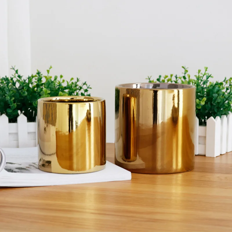 Керамическая ваза с золотым/серебряным покрытием аристократическое украшение