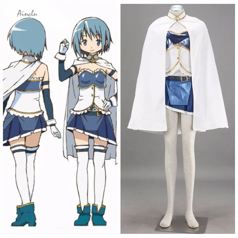 Ainclu индивидуальный горячая Распродажа Костюм Puella Magi Madoka Magica аниме Sayaka Miki
