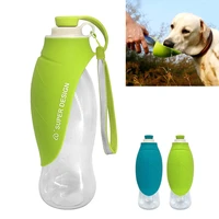 580ml sport portable pet dog water bottle expandable silicone travel dog bowl for puppy cat drinking outdoor water dispenser