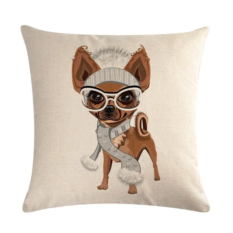 Лидер продаж наволочка для подушки Рождественские декоративные собаки