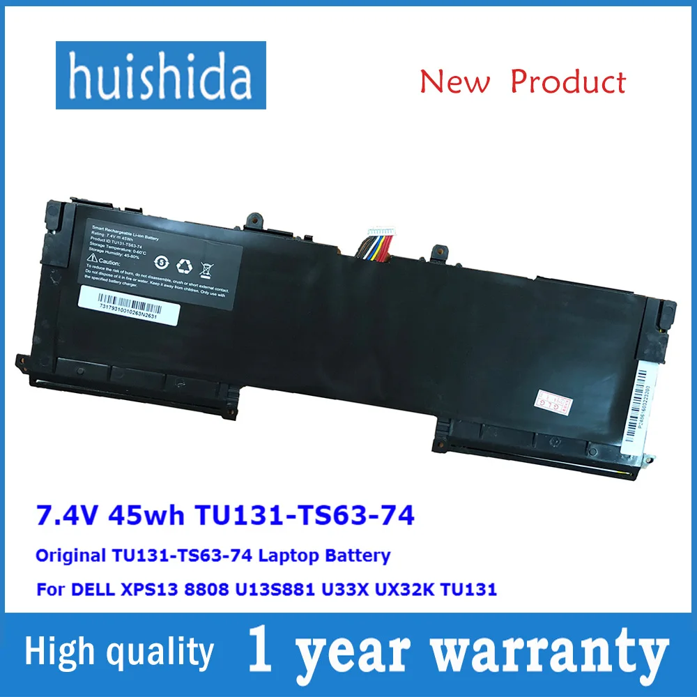 7 4 V 45wh TU131 TS63 74 новый оригинальный аккумулятор для ноутбука Dell XPS13 8808 U13S881 U33X UX32K