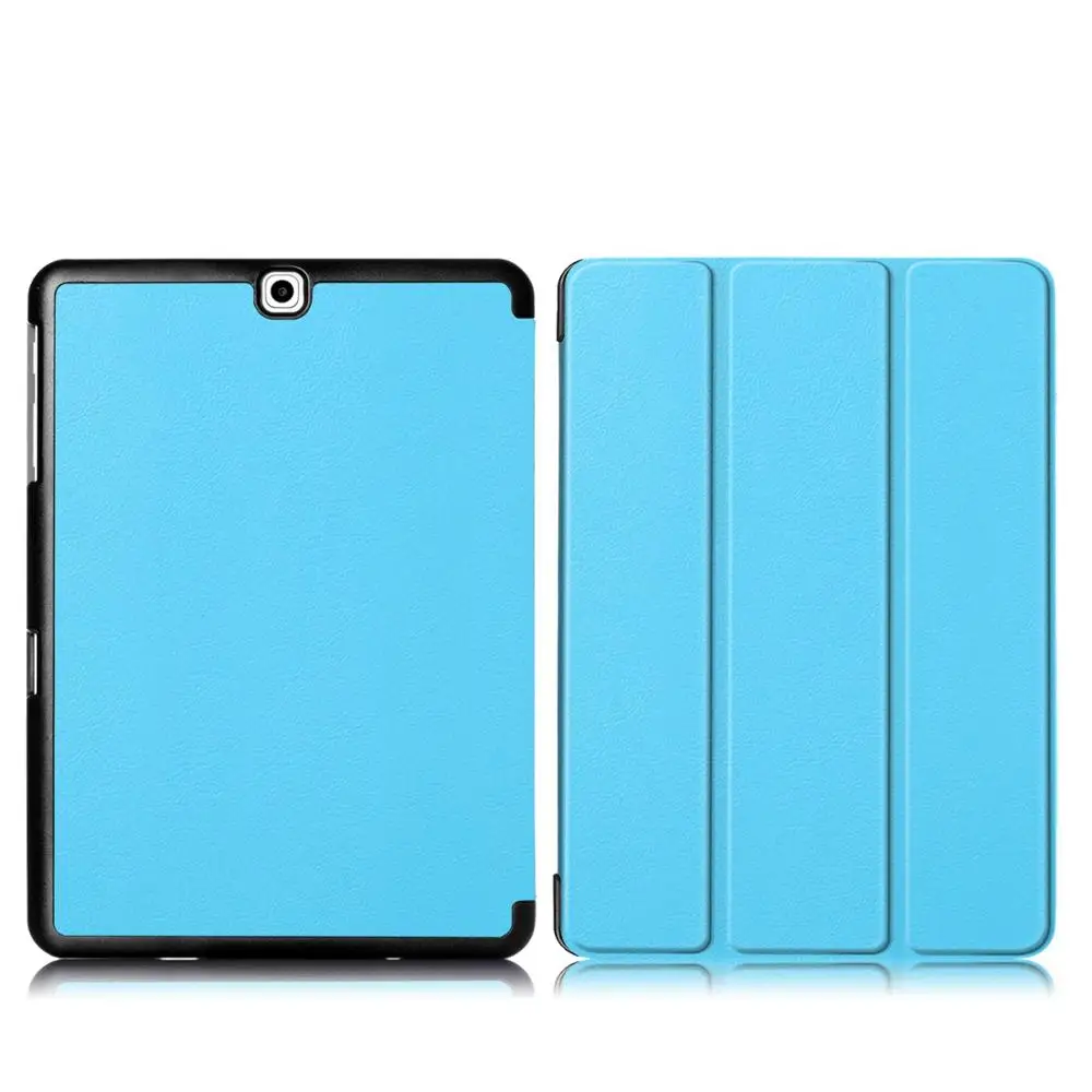 T815 KST Sky blue Из искусственной кожи чехол для samsung Galaxy Tab S2 9,7 T810 T813 T815 T819 9," дюймовый планшет Крышка для samsung Galaxy Tab S2 9,7 чехол - Цвет: T815 KST Sky blue