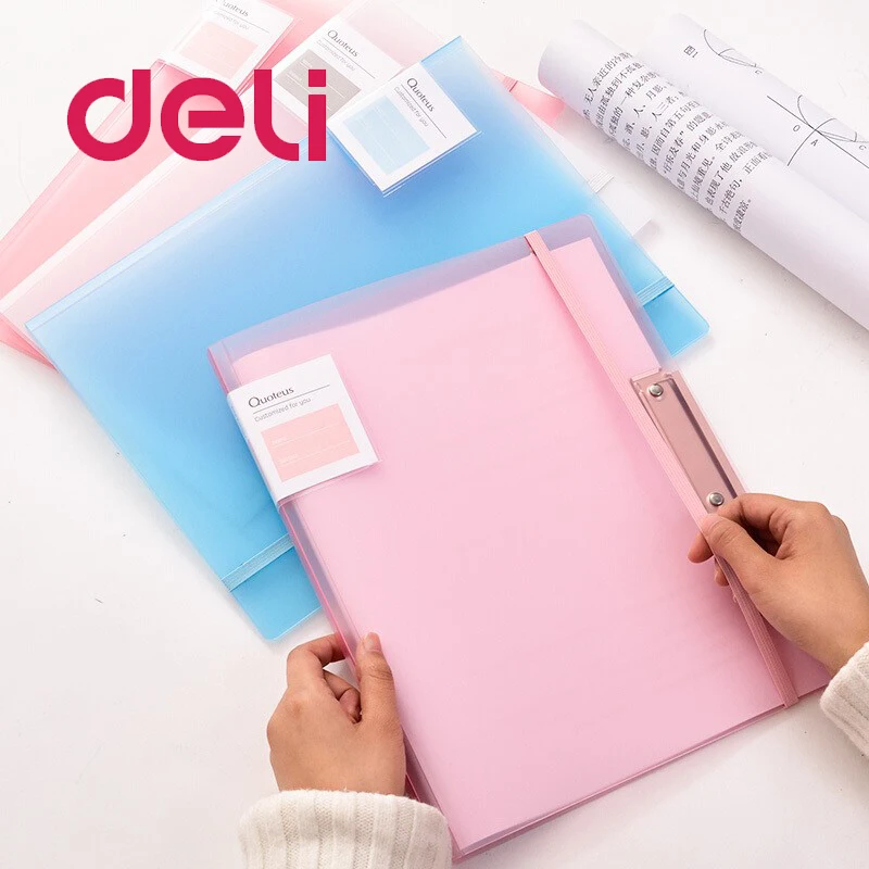 Deli 1 шт. тестовая бумага, производственная папка, Студенческая многофункциональная папка для хранения, A3/A4, бумага, отчет, документ, контракт, файл, папка